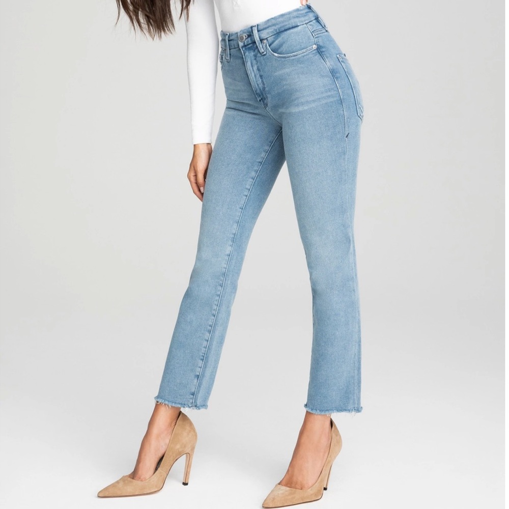 NEW Good American Good Straight Mom Jeans 15 33
